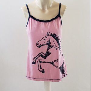 Hatley Camisole Pink w/Blue Horse Womens M/M
